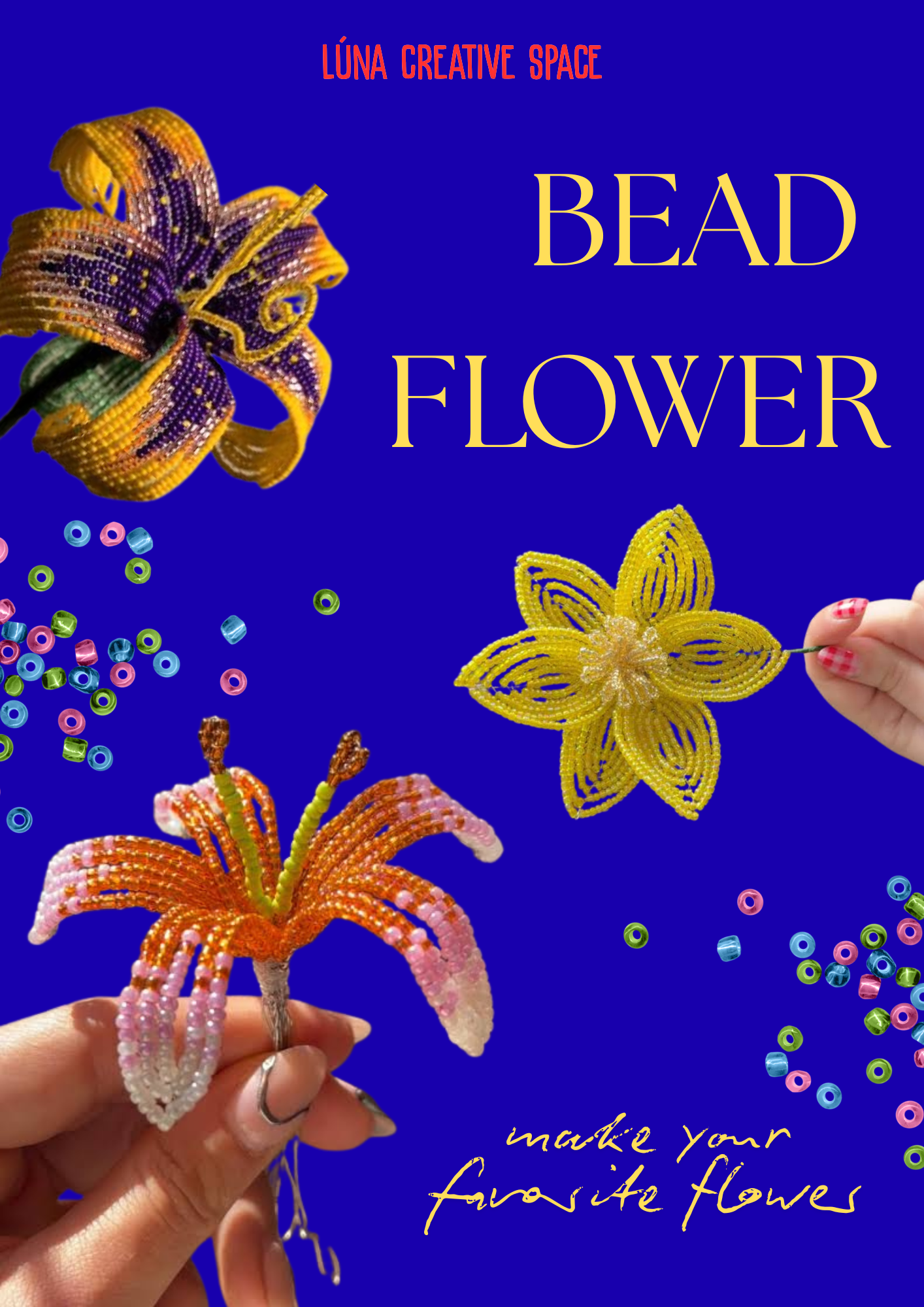 Bead flower